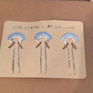 C+I Jen Atkin silver hair pins